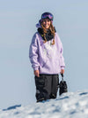 Snowall Unisex Herren-Hoodie mit Berg- und Schneelandschaftsmotiv, wasserabweisend
