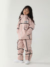 Kinder Air Pose Mountain Breaker Cargo-Schneeanzug mit Streifen – Skijacke und Hose