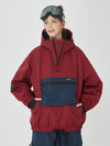 Damen Winter Bomber Baggy Snowboardjacke mit großen Cargotaschen Schneemantel