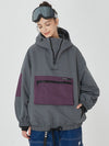 Damen Winter Bomber Baggy Snowboardjacke mit großen Cargotaschen Schneemantel