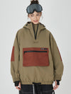 Damen Winter Bomber Baggy Snowboardjacke mit großen Cargotaschen Schneemantel