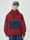 Herren Winter Bomber Baggy Snowboardjacke mit großen Cargotaschen Schneemantel