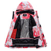 Arctic Queen Damen-Schneejacke in Tarnfarben und Rosa