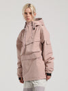 Gsou Snow Winter Action Anorak Cargo Snowboardjacke für Damen