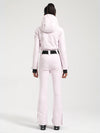 Gsou Snow Classic Damen-Skianzug mit Gürtel und ausgestelltem Bein