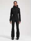 Gsou Snow Classic Damen-Skianzug mit Gürtel und ausgestelltem Bein