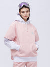 Northfeel Moonlight Damen-Schneehoodie, reflektierend, schwarz/weiß, wasserdicht