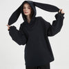 Doorek Unisex Niedlicher Hasen-Schnee-Hoodie - Lange Ohren-Verzierung