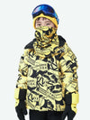 Mädchen-Winter-Schneejacke von Vector, farbenfroh und isoliert