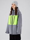 Searipe Independent Colorblock Windbreaker-Schneejacke für Damen