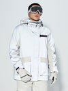 Damen-Winterjacke Vector Winter Invitation Reflektierende Farbblock-Schneejacke