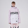 RAWRWAR Powershot Cargo Herren-Schneejacke mit halbem Reißverschluss und abnehmbarem Saum