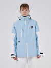 RAWRWAR Herren-Winterparka mit Farbblockärmeln und Powder Space-Design