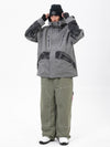 Chillform Herren-Schneeanzug mit reflektierendem Tarnmuster – Glow Trail Jacke mit Freerider Baggy Schneehose
