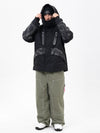 Chillform Herren-Schneeanzug mit reflektierendem Tarnmuster – Glow Trail Jacke mit Freerider Baggy Schneehose
