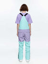 Herren High Experience Color Block Taillengürtel Snowboardhose Ski Latzhose