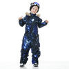 Blue Magic wasserdichter, farbenfroher Einteiler-Overall für Kinder, Skianzug, Winteroverall