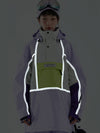 Damen-Unisex-Winteranorak mit reflektierenden, farbenfrohen Elementen von Vector (Anorak, Schneejacke)