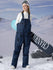 PowderQueen Damen-Schneeabenteuer-Latzhose aus Denim