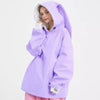 Doorek Unisex Niedlicher Hasen-Schnee-Hoodie - Lange Ohren-Verzierung