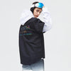 Northfeel Moonlight Damen-Schneehoodie, reflektierend, schwarz/weiß, wasserdicht
