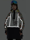 Damen-Unisex-Winteranorak mit reflektierenden, farbenfrohen Elementen von Vector (Anorak, Schneejacke)