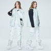 Arctic Queen Damen-Schneeanzüge mit Farbblock-Design in Divided Sky