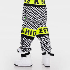 Snowverb Damen Street Style Karierte Schneehose
