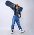 Herren Outdoor-Jeans-Latzhose aus Denim