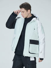 Arctic Queen Herren-Skijacke „Divided Sky Colorblock“