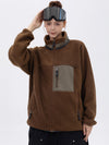Damen-Fleecejacke aus Kunst-Sherpa-Fleece mit durchgehendem Reißverschluss für abenteuerliche Bergtouren