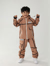 Kinder Air Pose Mountain Breaker Cargo-Schneeanzug mit Streifen – Skijacke und Hose