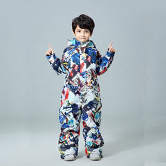 Jungen Einteiler Neuer Stil Wintermode Skianzug Winteroverall Schneeanzug.