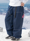 John Snow ChillTrack Oversize Baggy Snowboardhose für Herren, Cargo-Jeans aus Denim