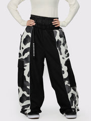 Wild Motion Damen-Schneehose mit reflektierendem Farbblock-Design und extra weitem Schnitt