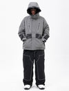 Chillform Herren-Schneeanzug mit reflektierendem Tarnmuster – Glow Trail Jacke mit Freerider Baggy Schneehose