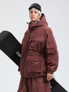Gsou Snow Alpine Cruiser Fleece Oversize Baggy Snowboardjacke für Herren