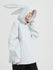 Doorek Unisex Niedlicher Hasen-Schnee-Hoodie - Lange Ohren-Verzierung