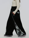 Damen Hyper Flux Color Graffiti Panel Reflective Line Jogger Baggy Snow Pants