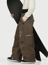 Camden Punk Rivet Street Utility Cargo-Schneehose für Herren – Baggy Freestyle Passform