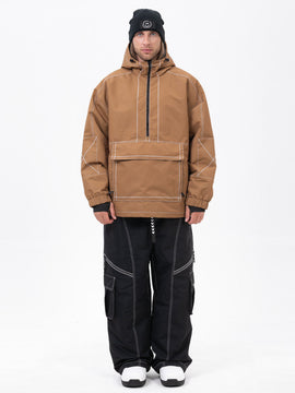 Mountain Vibe Pulloverjacke für Herren & Streetstorm Baggy-Schneehose Set