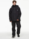 Herren-Backcountry-Bergwindjacke, Thermo-Schneeanzug mit Latzhose