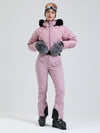 Arctic Vogue Damen-Daunenoverall mit Fleece-Futter im Berg-Chic-Stil