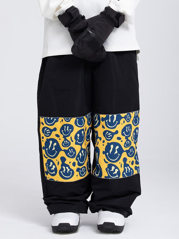 Swaggy Damen-Cargo-Schneehose mit reflektierenden Knie-Einsätzen