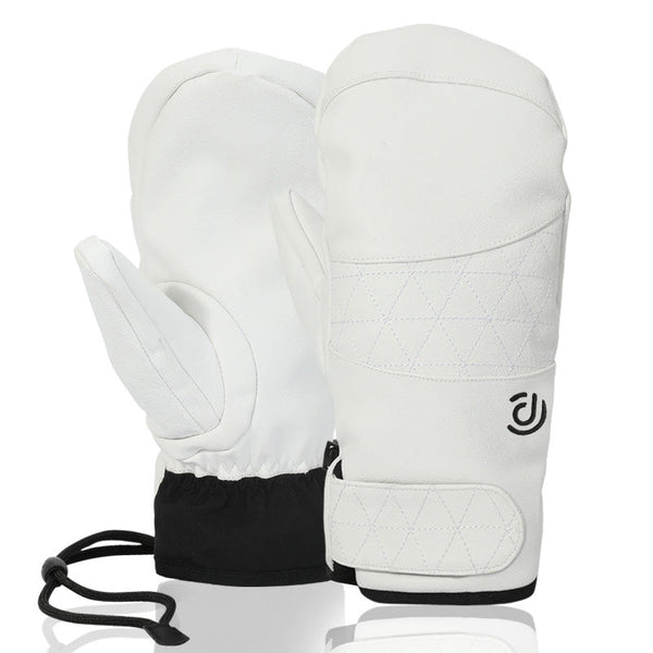 SnowTrail Damen-Thermo-Schneehandschuhe aus Leder für extreme Wetterbedingungen
