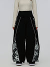 Damen Hyper Flux Color Graffiti Panel Reflective Line Jogger Baggy Snow Pants