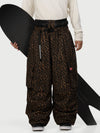 Funktionelle Herren-Streetwear-Cargohose mit Gürtel und mehreren Taschen, Baggy-Schneehose