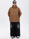NightRide Chill Damen-Schneeanzug mit Reflektoren – Set aus Bergjacke und Baggy-Cargohose