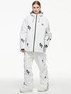 Damen-Schneeanzug „Arctic Queen Snowflake Princess Fantasy“ mit Latzhose