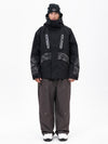 Chillform Herren-Schneeanzug mit reflektierendem Tarnmuster – Glow Trail Jacke mit Baggy-Schneehose (Set)